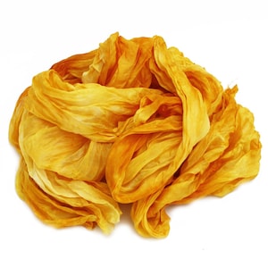 ochra silk scarf - Honey - ochra, yellow, golden yellow silk scarf