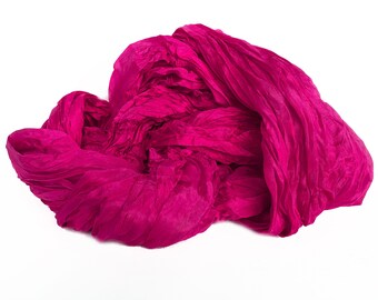pink silk scarf - Lovely - pink, hot pink, orchid, fucsia silk scarf.
