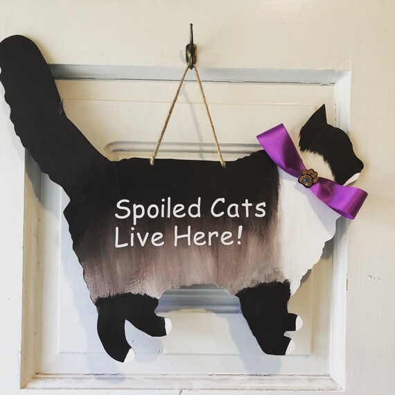 Siamese Cat Door Hanger Seal Point Cat Door Hanger Ragdoll Cat Etsy