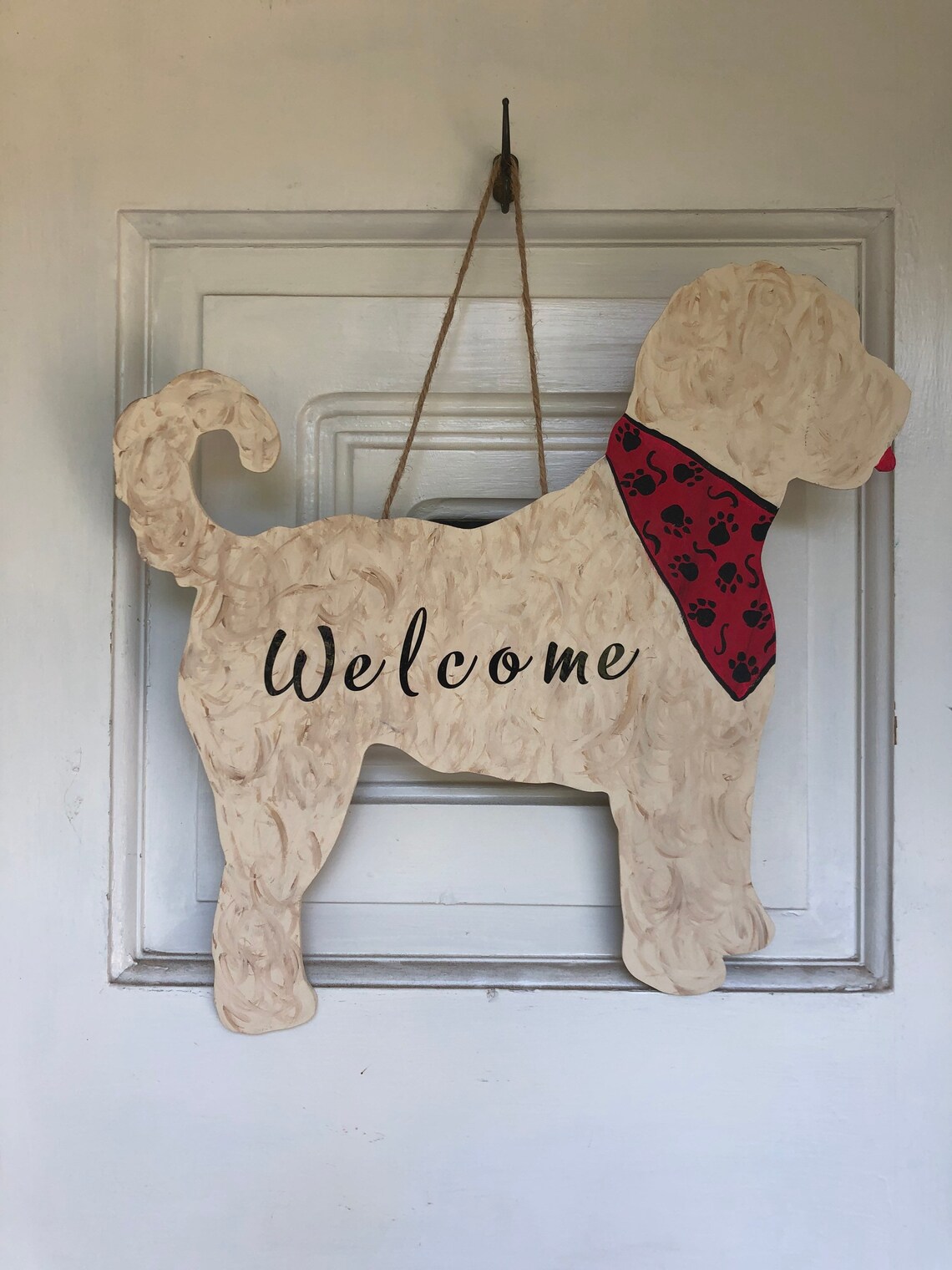 Labradoodle Door Hanger Golden Doodle Door Hangers Dog Door Etsy