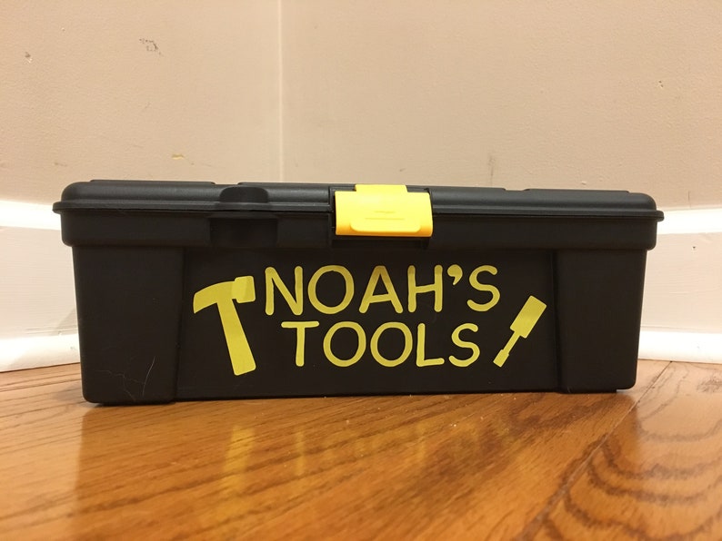 Personalized plastic tool box for kids Toy tool box Etsy