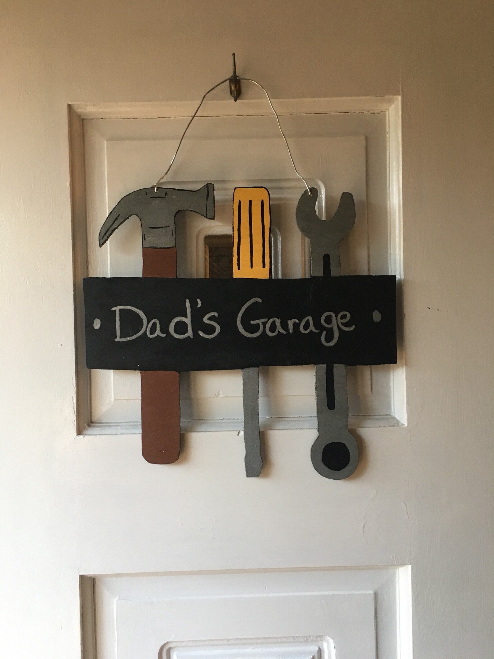El garaje de papá firmar la herramienta de la puerta hanger | Etsy