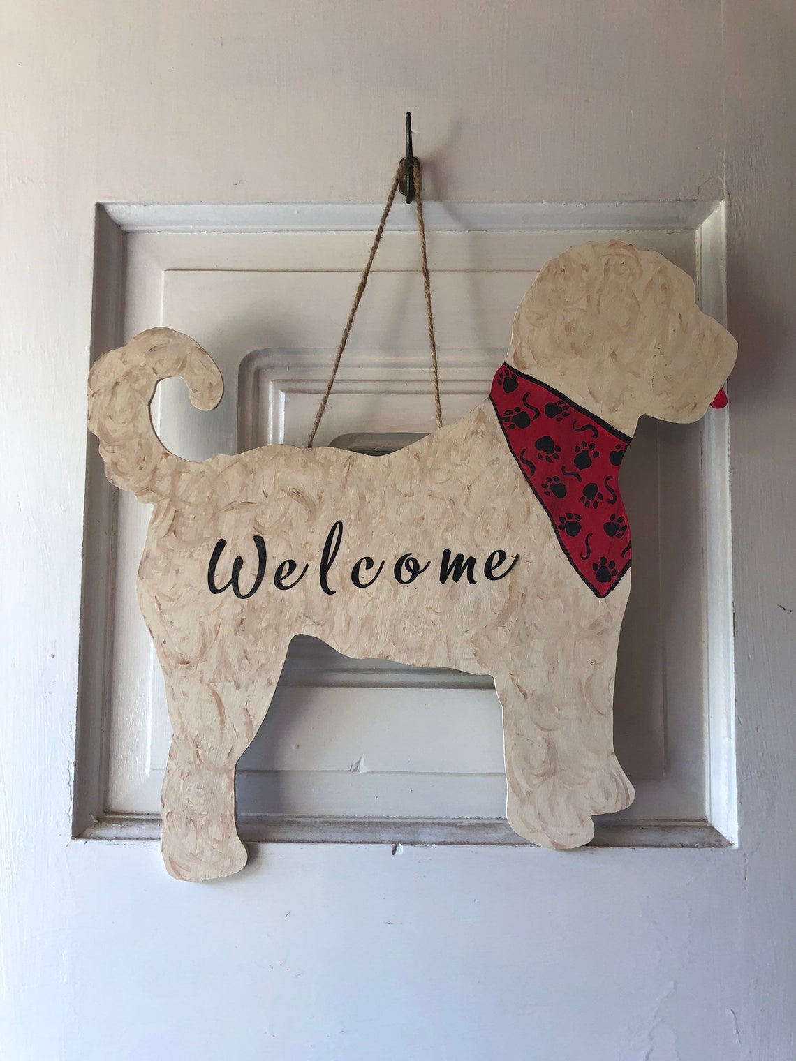 Labradoodle Door Hanger Golden Doodle Door Hangers Dog Door Etsy