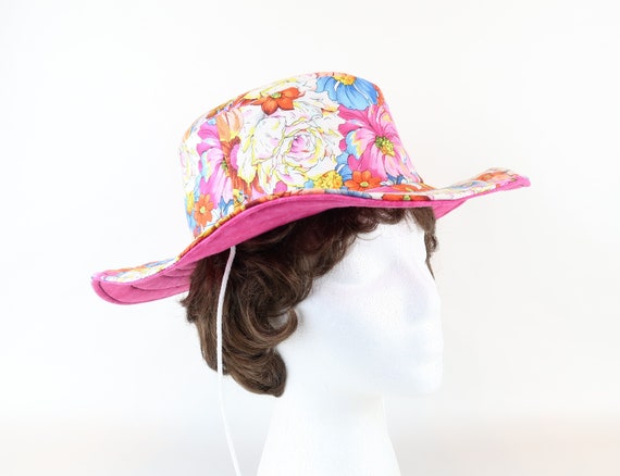 floral floppy hat
