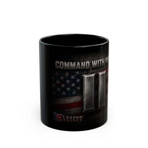 Command With Purpose American Flag Mug | Military Leadership Coffee Mug