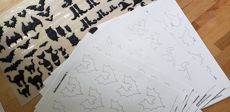 Halloween Templates For Royal Icing Transfers Craft Supplies Tools Embellishments Kromasol Com