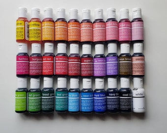 Gel Food Color - Chefmaster Liqua-Gel sets - 0.75 oz bottles
