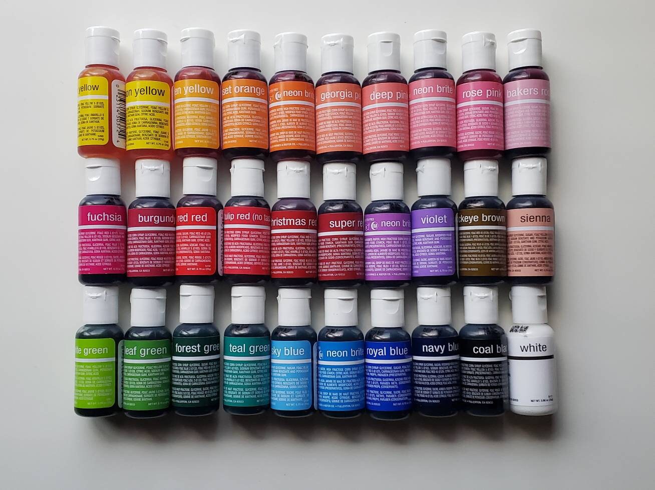 Chefmaster Liqua-Gel - 8 Color Set — Every Baking Moment