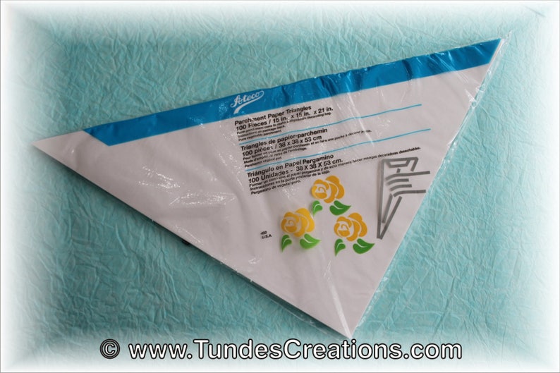 100 Ateco Parchment Triangles Etsy