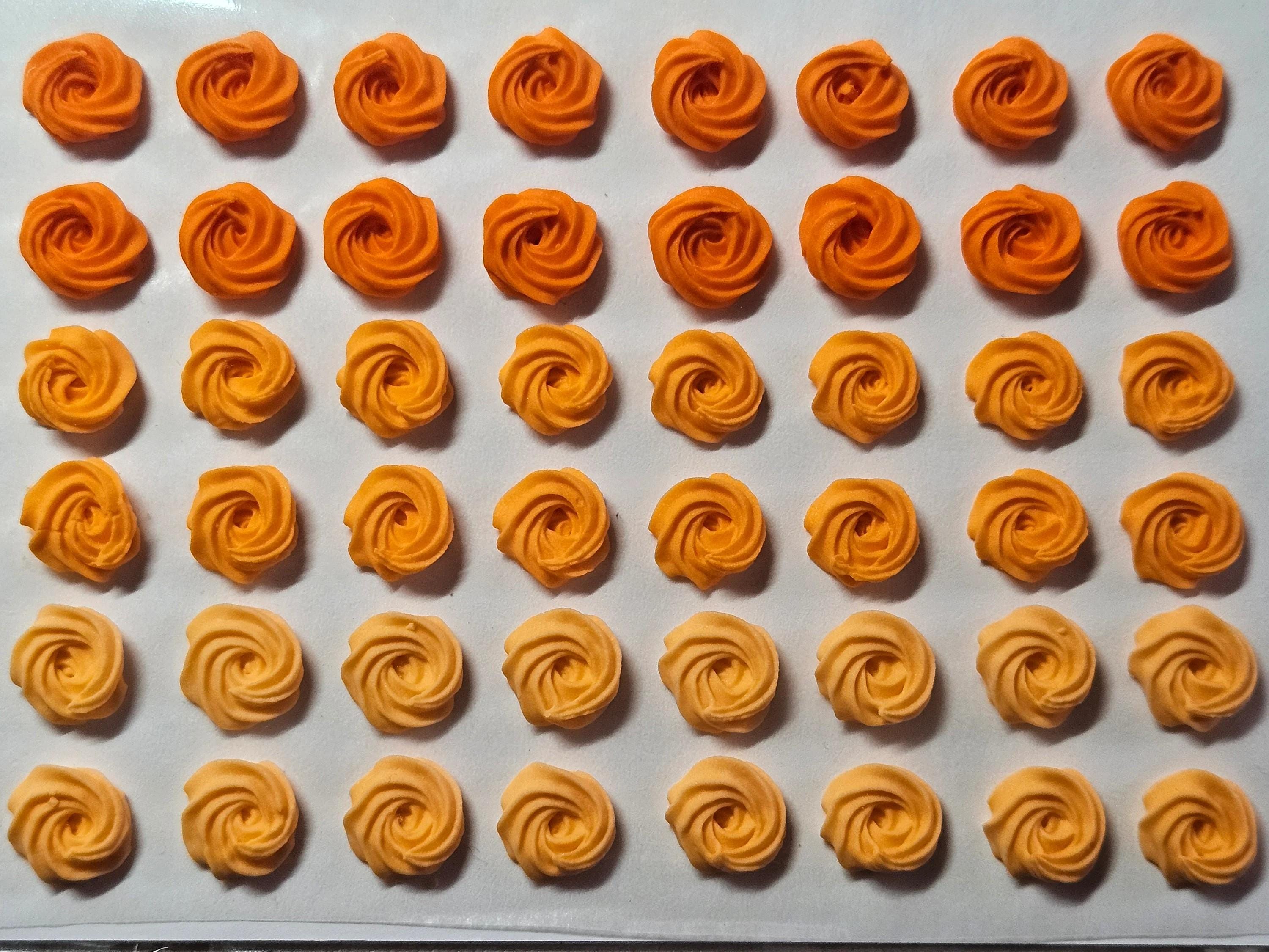 POPULAR COLORS: 48 Swirl Roses, Royal Icing Flowers for Cookie ...