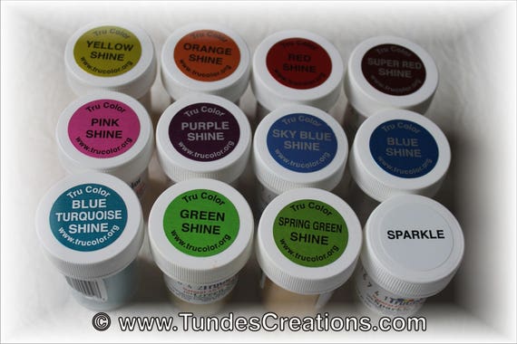TruColor Airbrush Shine colors 1 LARGE jar Natural food | Etsy TruColor Airbrush Shine colors 1 LARGE jar Natural food | Etsy