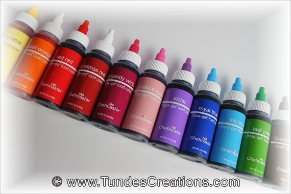 Chefmaster Liqua Gel Color Chart