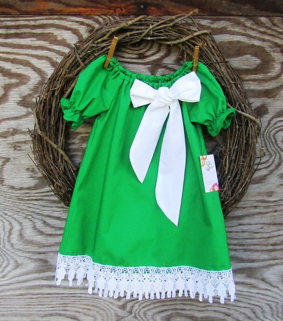 green lace dress girls