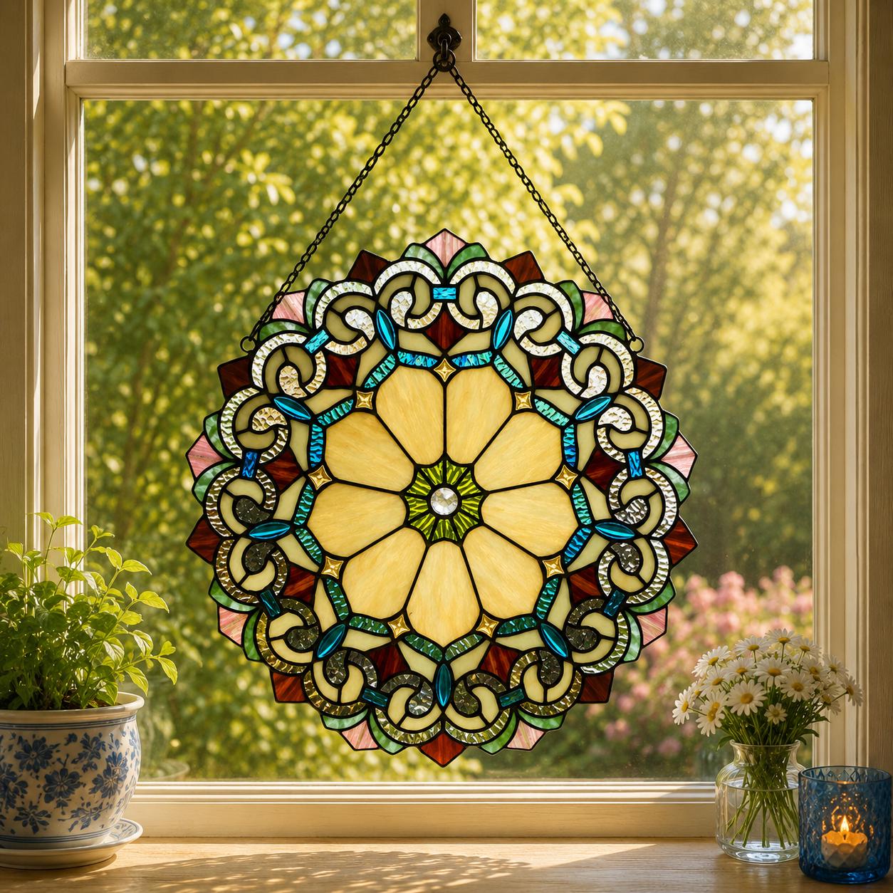 18x18 Stained Glass Panel - Etsy