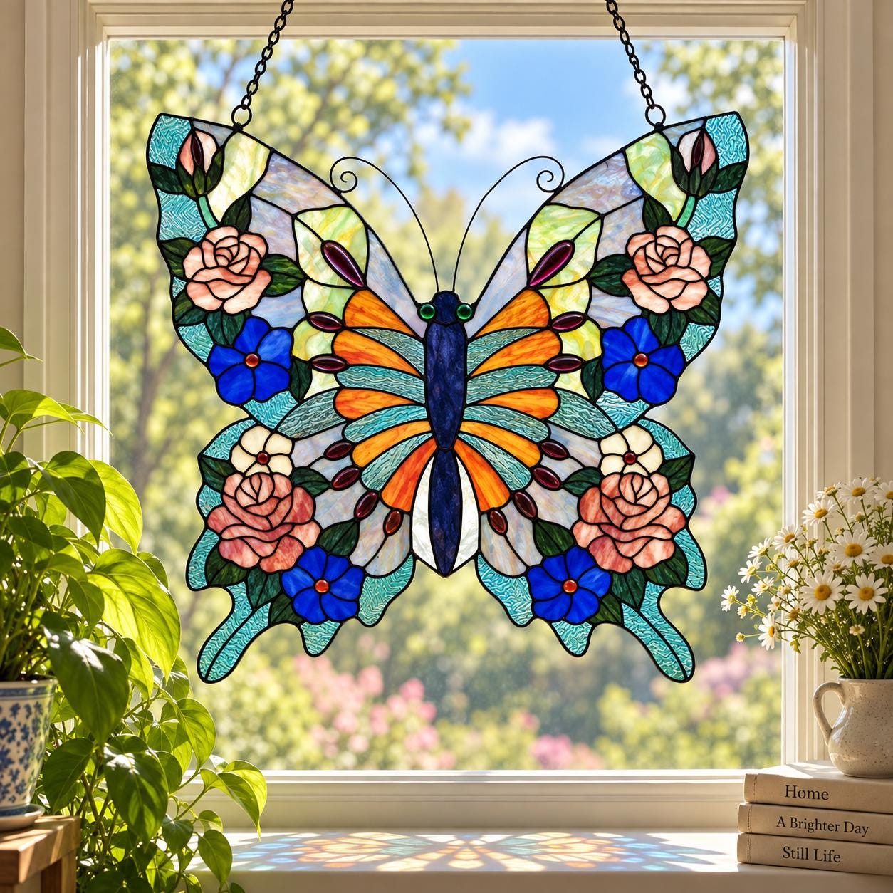 Stained Glass 22 X 22 - Etsy