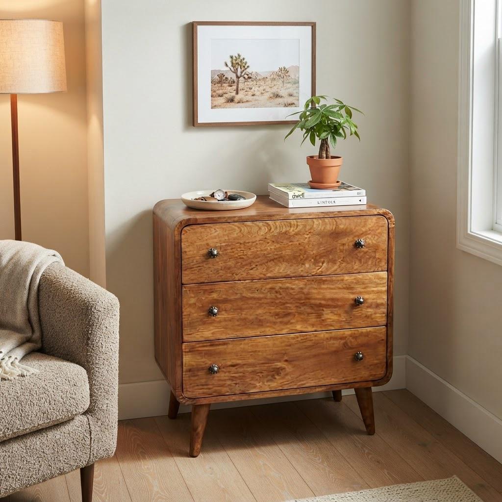 Oak Small Chest of Drawers - Etsy