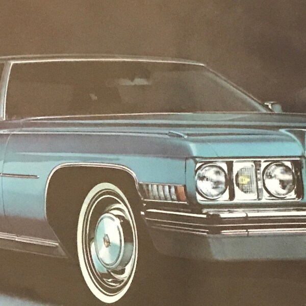 Vintage 1973 Cadillac Full Line Deluxe Sales Brochure Collectible Gifts For Dad