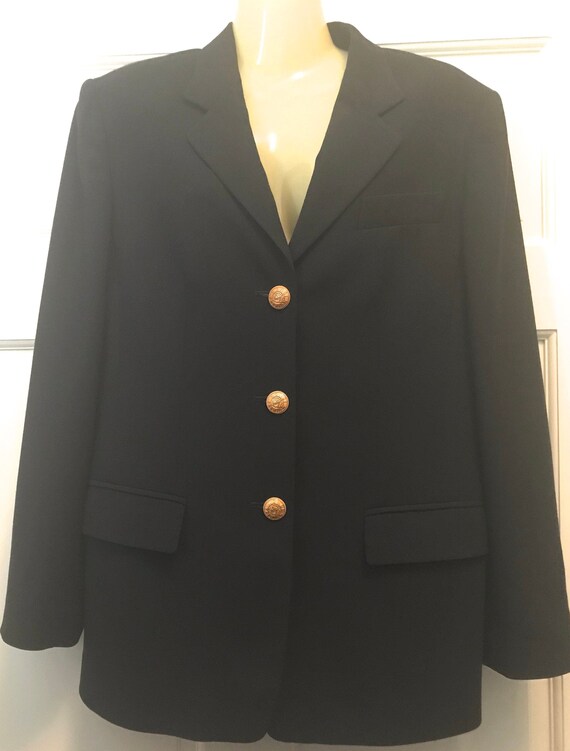 Vintage 90s MONDI, Navy Blue Wool Women’s Fashion
