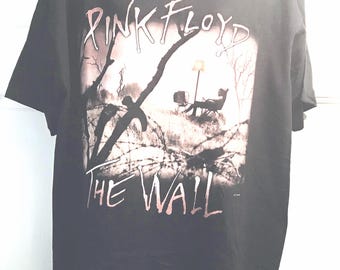 Vintage Pink Floyd the Wall All Over Print Tshirt, Giant Tag, Band