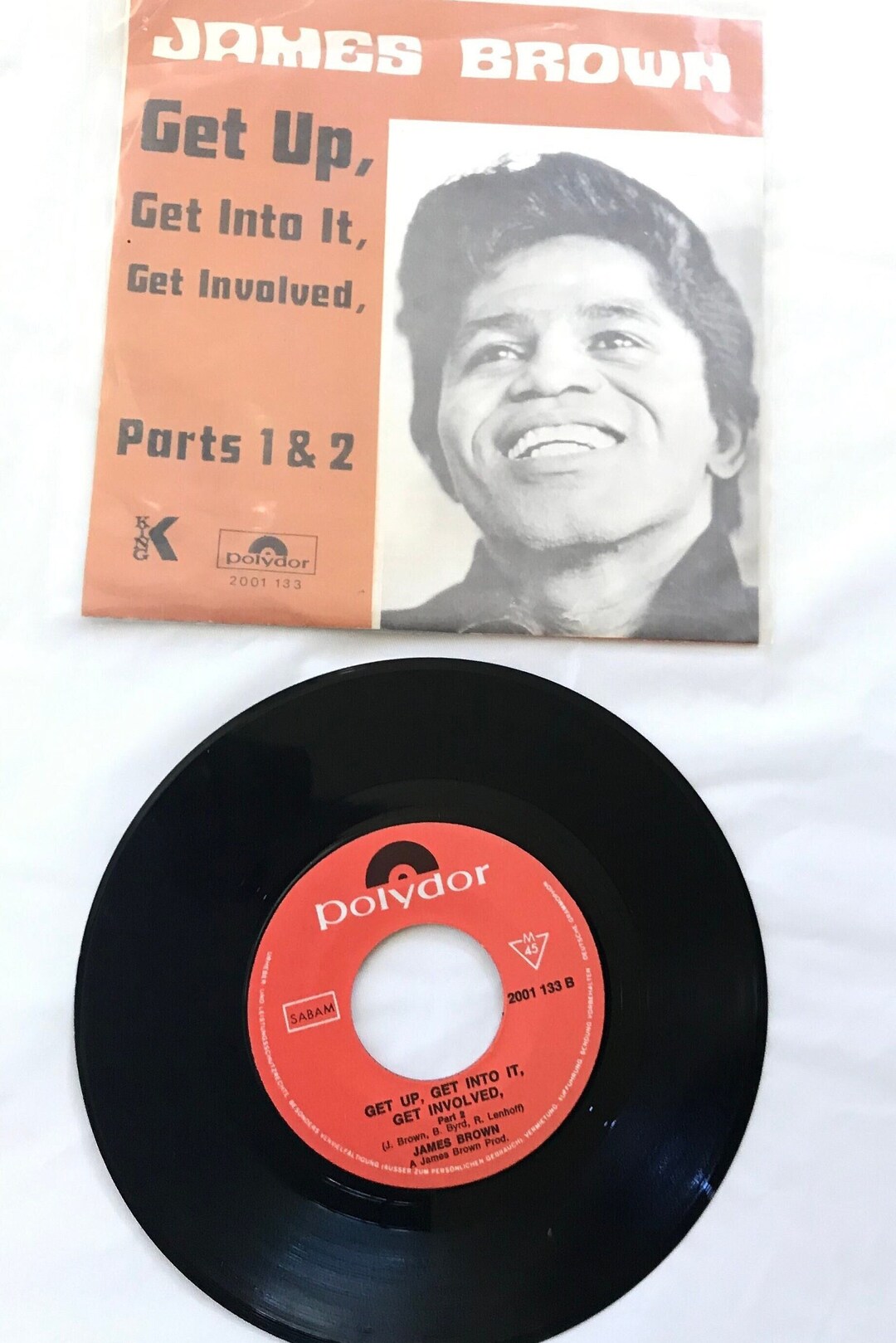 Rare James Brown Vinyl Record Get Up, Get Into It, Get Involved Parts