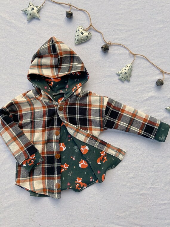 Kids Shacket Child Flannel Shirt Kids 
