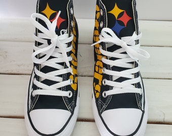 STEELERS City Skyline  "FERNIE J." High Top Converse