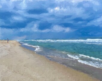 Seascape Ocean Wall Art, Coastal Art, LBI, Rehoboth Beach, Delaware, New Jersey