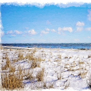 Winter Beach, Rehoboth Beach, Delaware, Long Beach Island, Coastal Art, Beach Art, Wall Art, Art Prints, Susan Thornberg