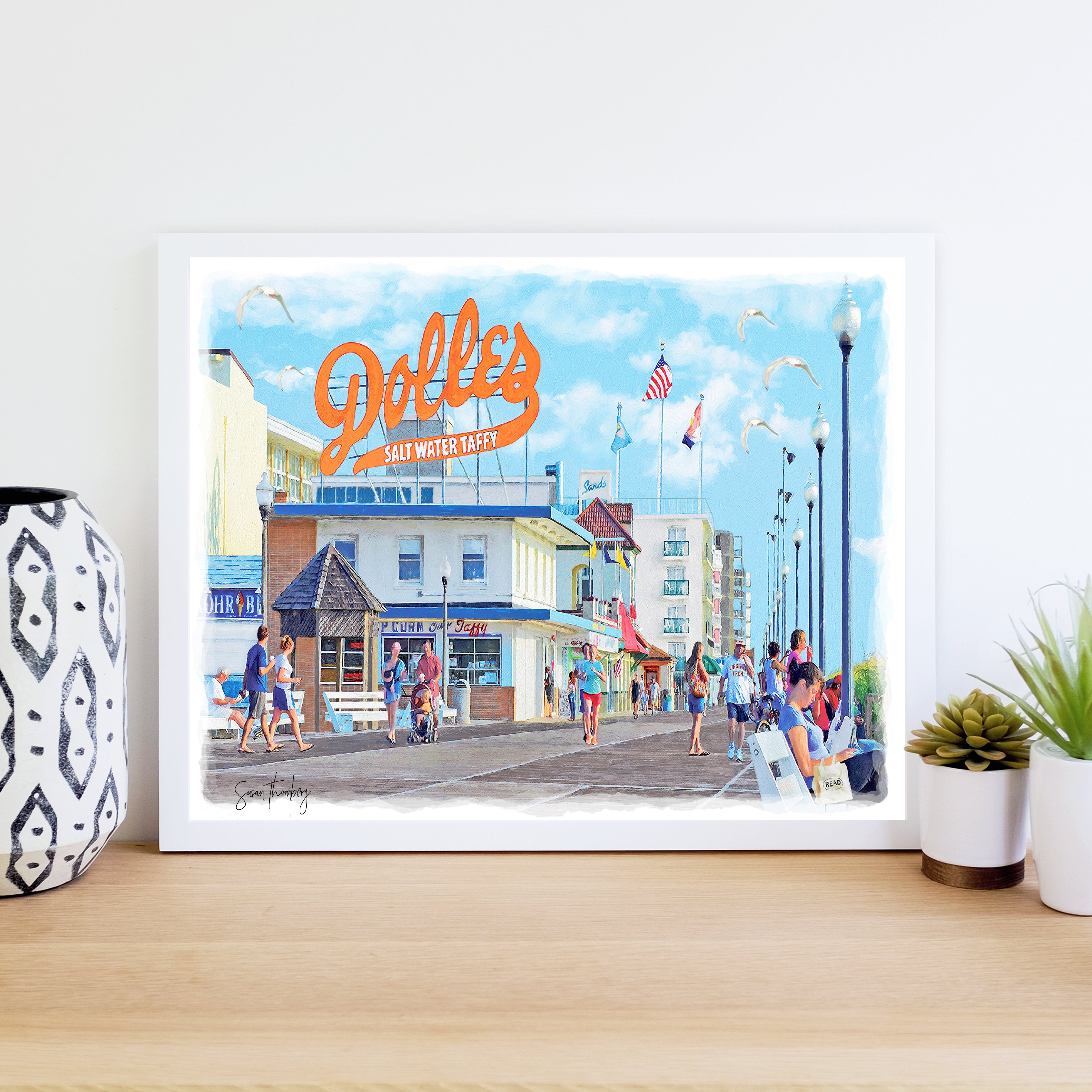 Rehoboth Beach Dolles, Delaware, Boardwalk, Coastal Art, Delaware Wall