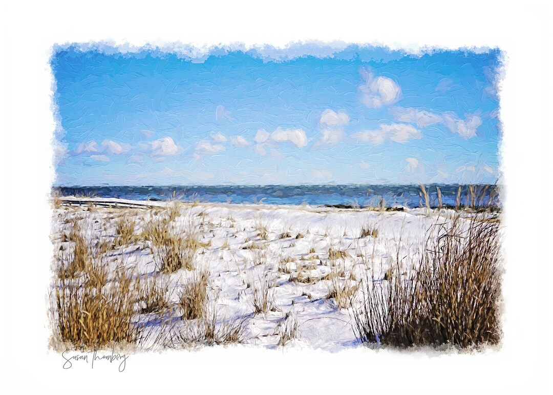 Winter Beach, Rehoboth Beach, Delaware, Long Beach Island, Coastal Art ...