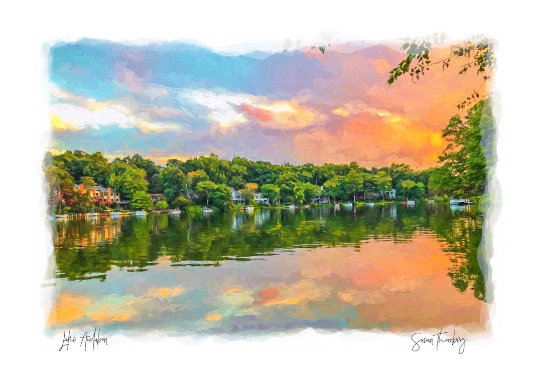 Lake Audubon Reston VA Sunset Lake House by Susan Thornberg Local