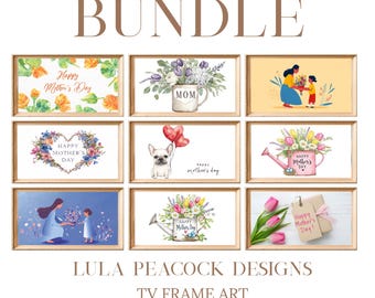 Mother's Day Samsung Frame TV Art Bundle | 9 Digital Downloads | Frame TV Art | Mother's Day Gift