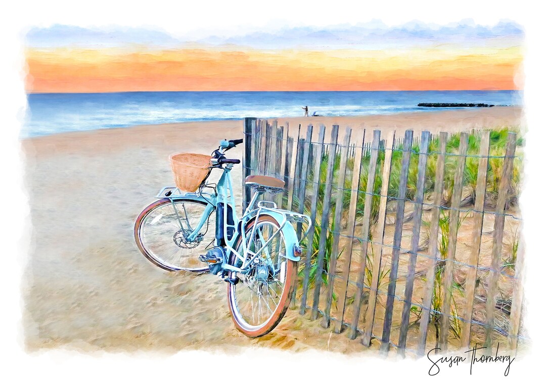 Rehoboth Beach Art Prints Beach Cruiser by Susan Thornberg Etsy