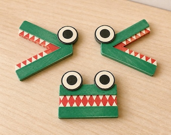 Símbolos matemáticos magnéticos ChompCompare, conjunto de mayor que, menor que e igual, ayuda para el aprendizaje de la comparación de números, aula de educación en el hogar, grados 1-3