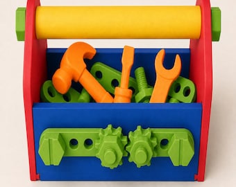 Caja de herramientas de descubrimiento para pequeños constructores, juguete Montessori para la motricidad fina, juego de herramientas de simulación, actividad de aprendizaje STEM, regalo para la educación en casa.