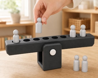 BalanceBridge Lever Lab, juguete práctico de física y matemáticas, actividad de distribución de peso, regalo STEM para el desarrollo de la motricidad fina, 4 combinaciones de colores