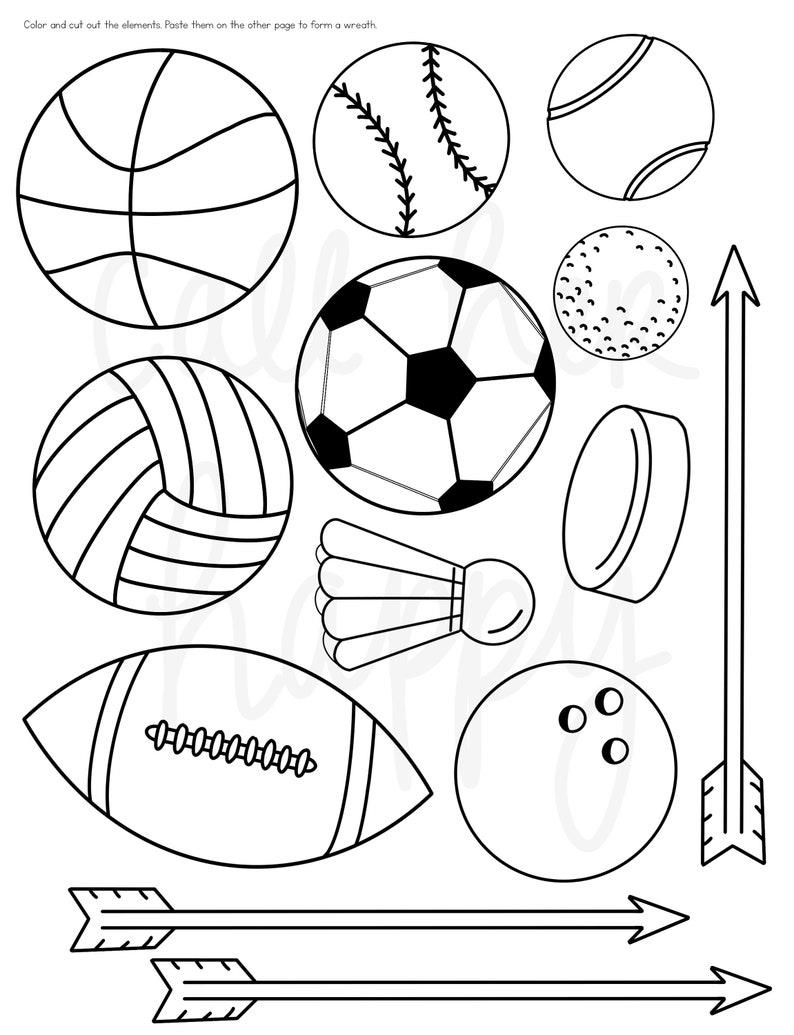 St Sebastian Sports Game Printable Coloring Page Sheet Lazy Etsy 