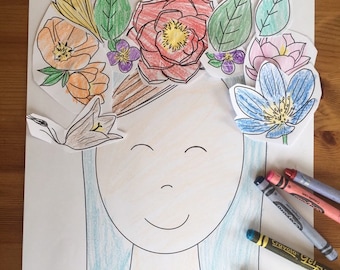 May Crowning coloring page sheet liturgical year catholic resources for kids lazy liturgical feast day holiday christian prayer activity