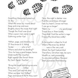 St Wenceslas Christmas Carol Printable Coloring Page Sheet Liturgical ...