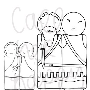 David and Goliath Fun Bible Story Finger Puppets Worksheet Printable ...
