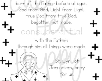 st cyril Jerusalem worksheet printable coloring page sheet liturgical year catholic resources kids fprayer activities jesus