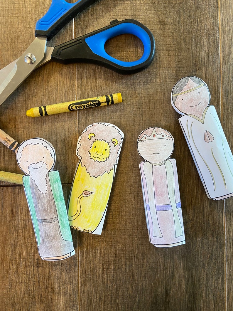 Daniel Lions Den Bible Worksheet Printable Coloring Page Sheet - Etsy