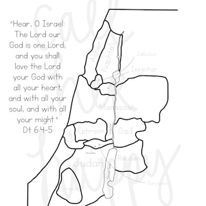 Donation: Tribes of Israel pray for Israel printable coloring page sheet liturgical year catholic resources kids prayer activities jesus image 2