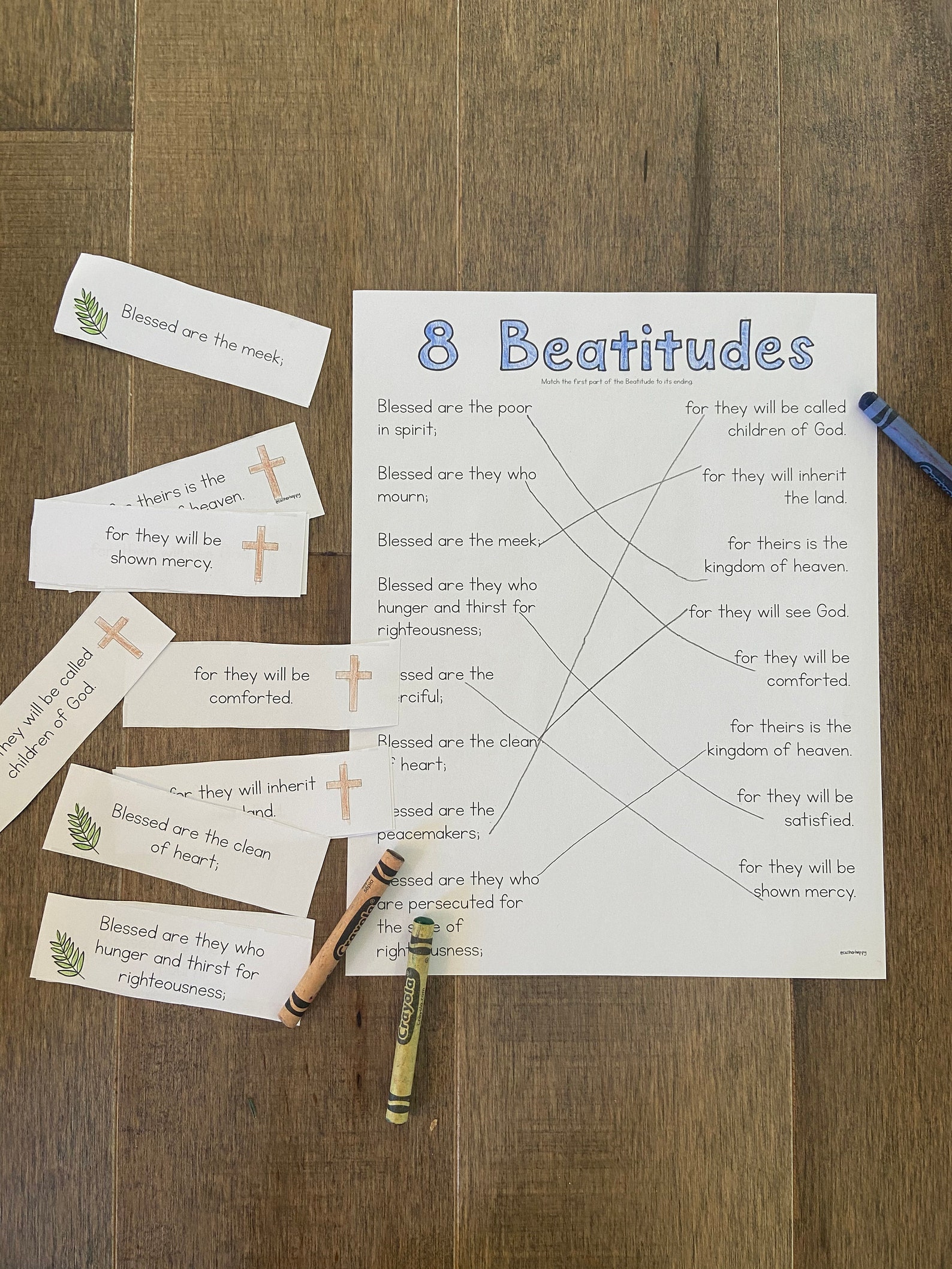 Beatitudes Worksheet Printable Coloring Page Sheet Liturgical Year