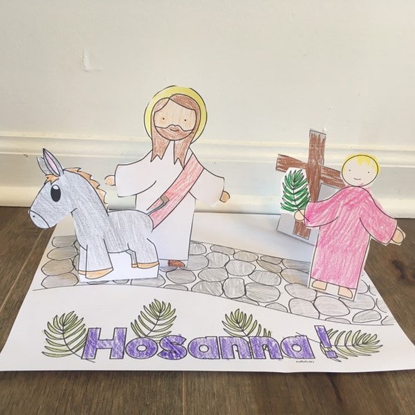 Palm Sunday Passion Holy Week coloring page sheet lazy liturgical year catholic resources for kids feast day holiday prayer activity Jesus