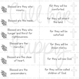 Beatitudes worksheet printable coloring page sheet liturgical year catholic resources for kids feast day prayer activities jesus image 3