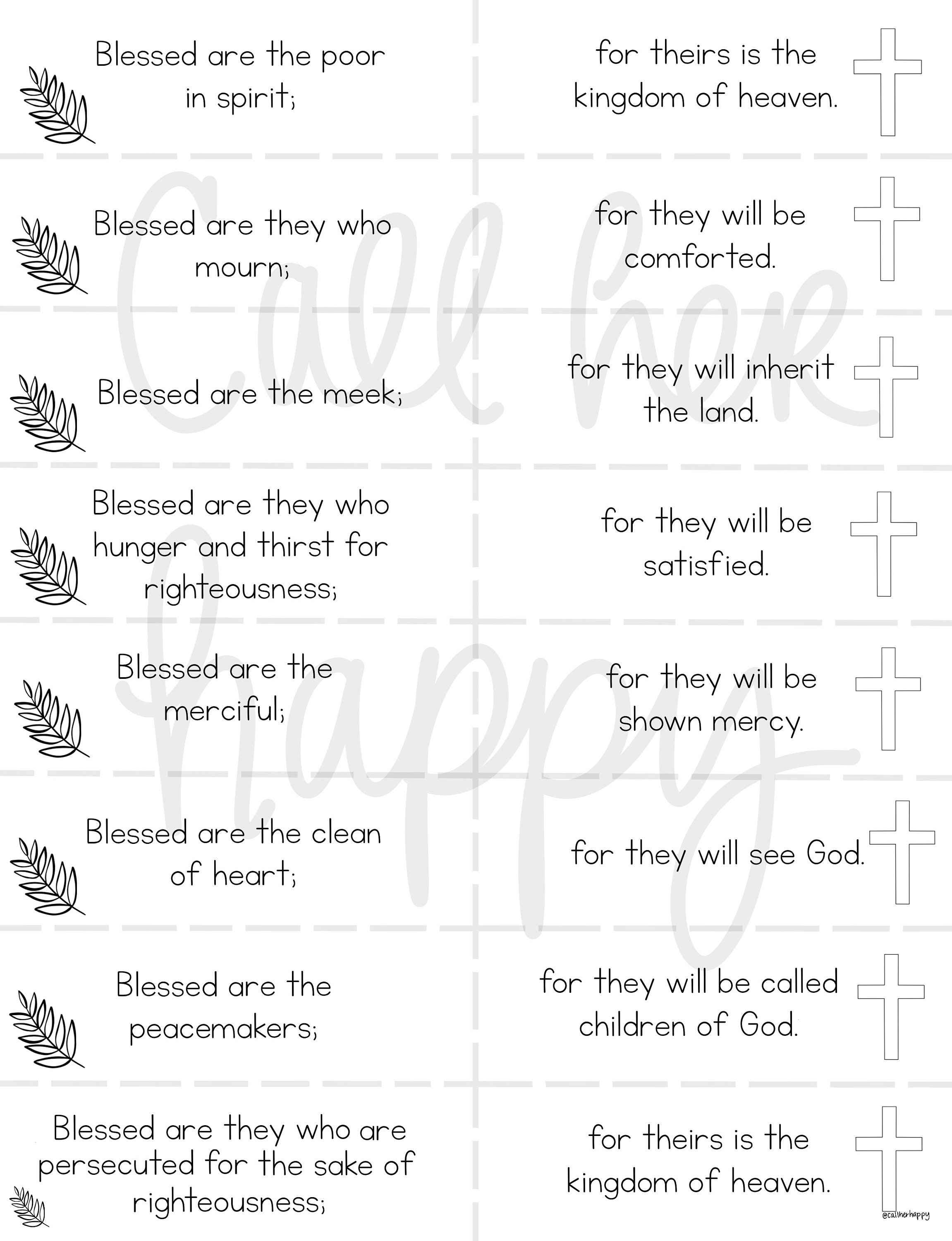 Beatitudes Worksheet Printable - Il Fullxfull.2701421599 Jtdq 