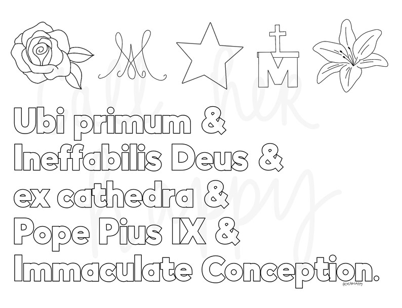 Immaculate Conception Mary Printable Coloring Page Sheet Lazy Liturgical Year Catholic Resources For Kids Feast Day Prayer Activities Jesus
