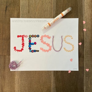 Most Holy Name of Jesus printable coloring page sheet lazy liturgical year catholic resources for kids feast day prayer activity jesus