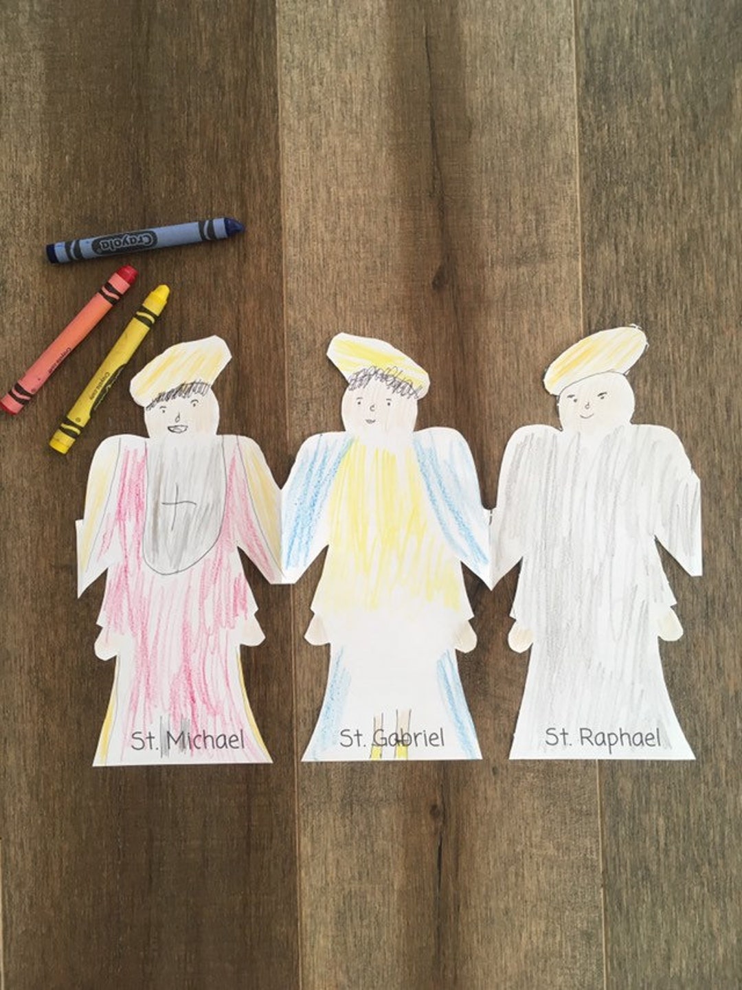 Archangels St. Michael Coloring Page Sheet Liturgical Year Catholic